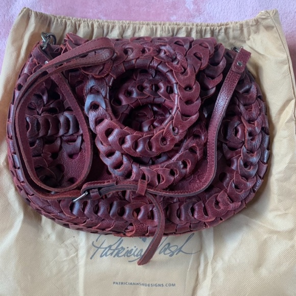 Patricia Nash Bags Patricia Nash Red Pisticci Chainlink Leather